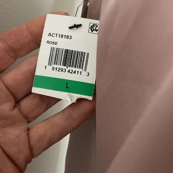 ASTR THE LABEL CARMELITA ONE SHOULDER BLOUSE SZ LARGE PALE PINK - Picture 9 of 12